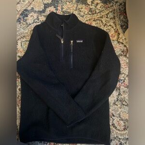 patagonia kids' retro pile feece 1/4 zip pullover